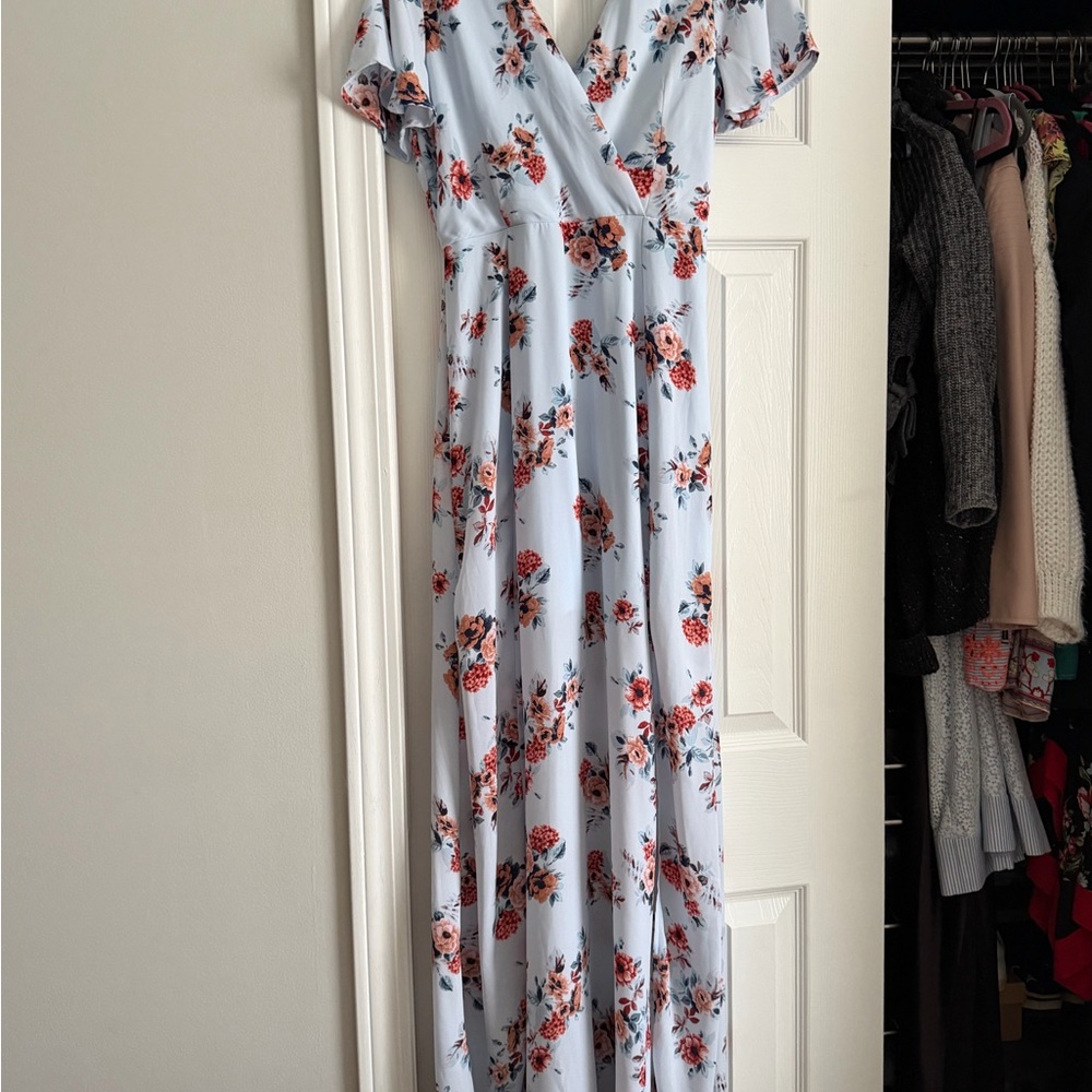 Dee Elly Floral Wrap Maxi Dress